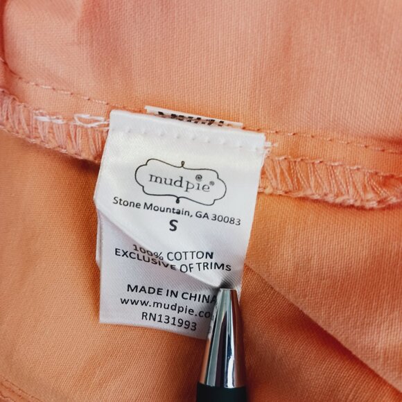 Mudd Pie, S, Tangerine "Jean Jacket Look" Cropped Cotton Jacket Lt. Wt., Casual - Picture 12 of 14
